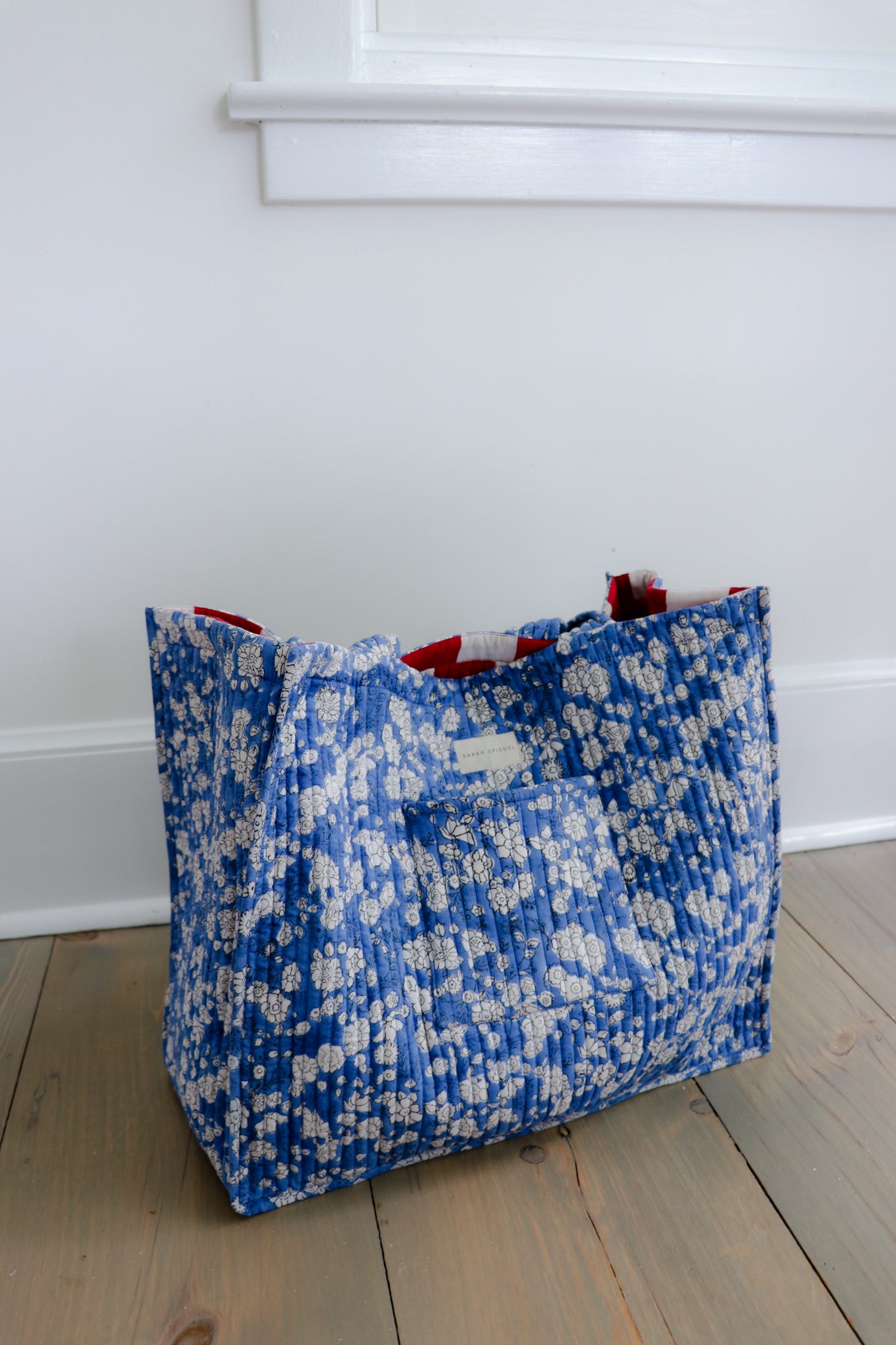 Mother Tote in Blue Floral
