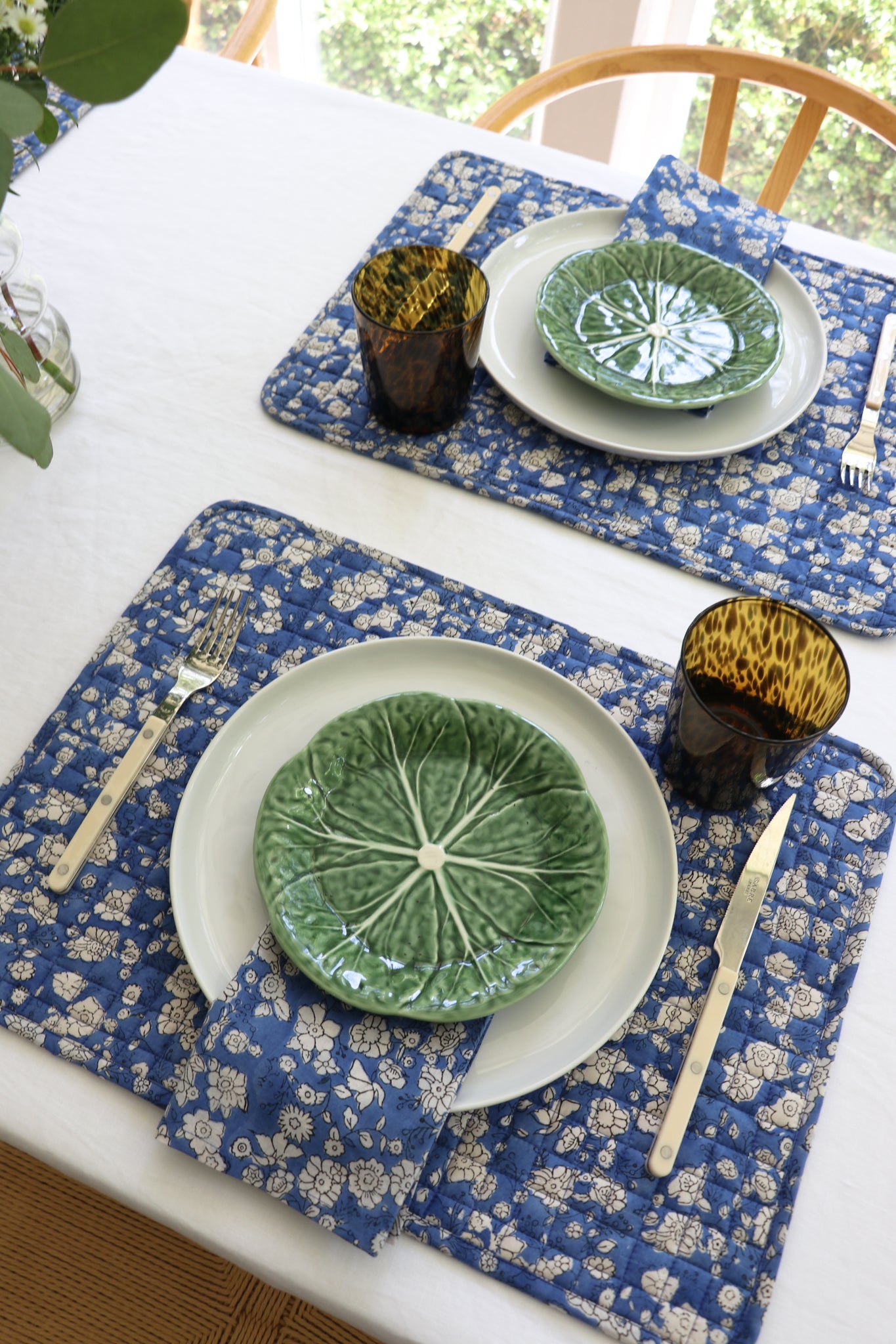 Blue Floral Napkins