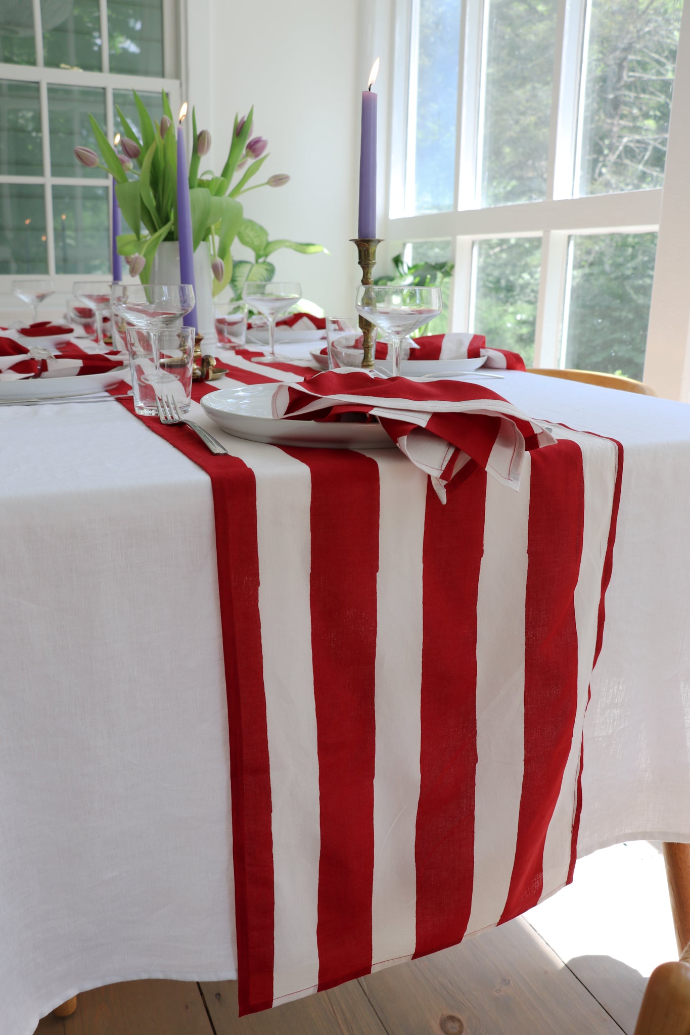 Red Stripe Table Runner