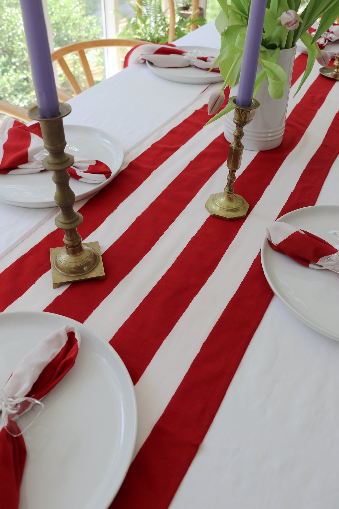 Red Stripe Table Runner