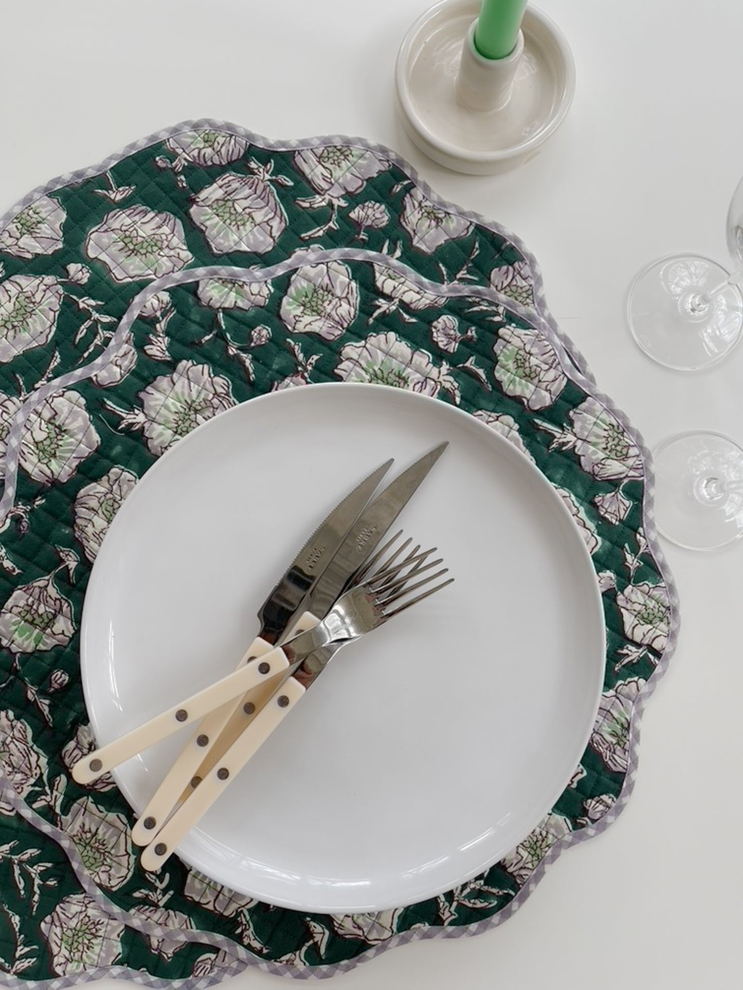 Floral Scalloped Placemats