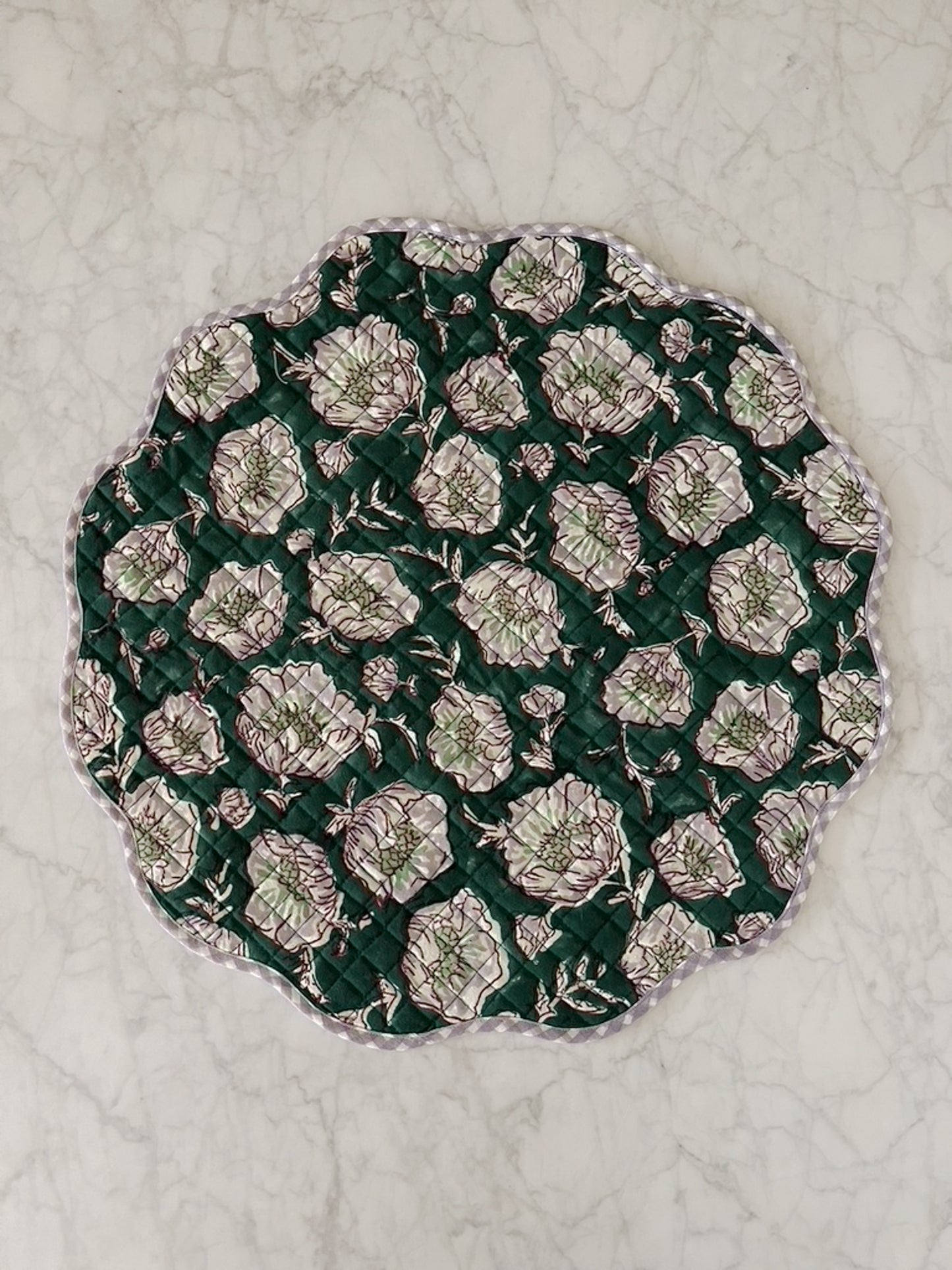 Floral Scalloped Placemats