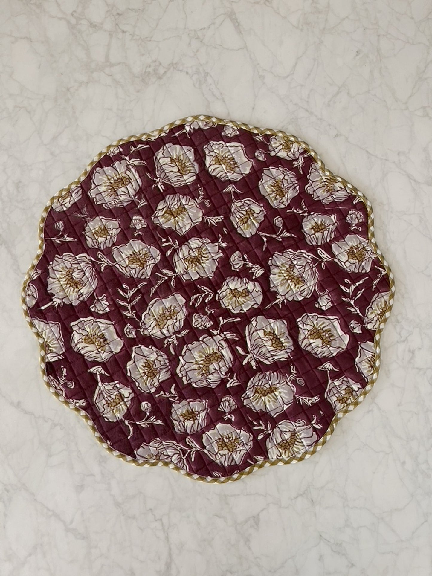 Floral Scalloped Placemats