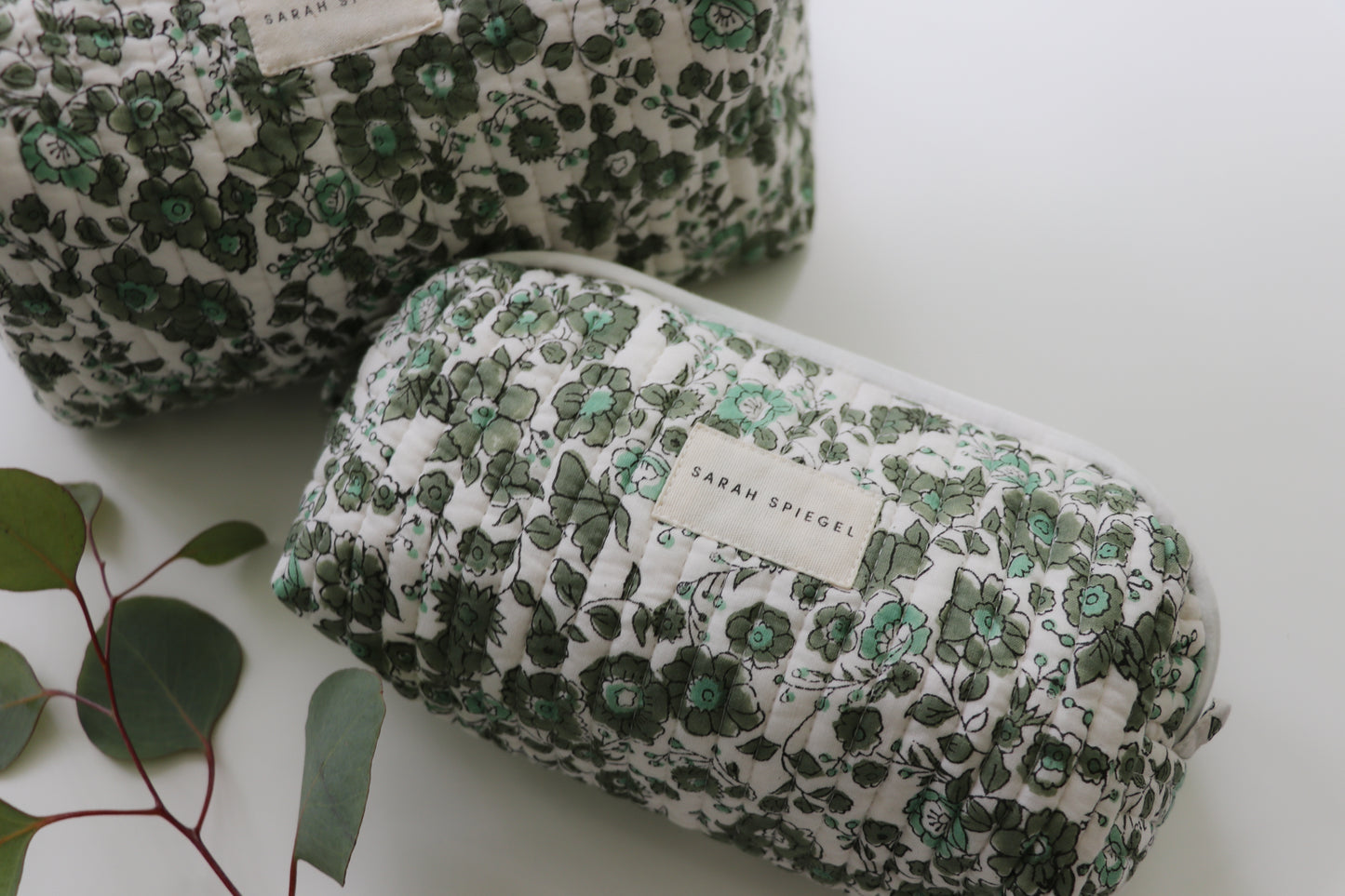 Toiletry Bag Set in Olive Floral