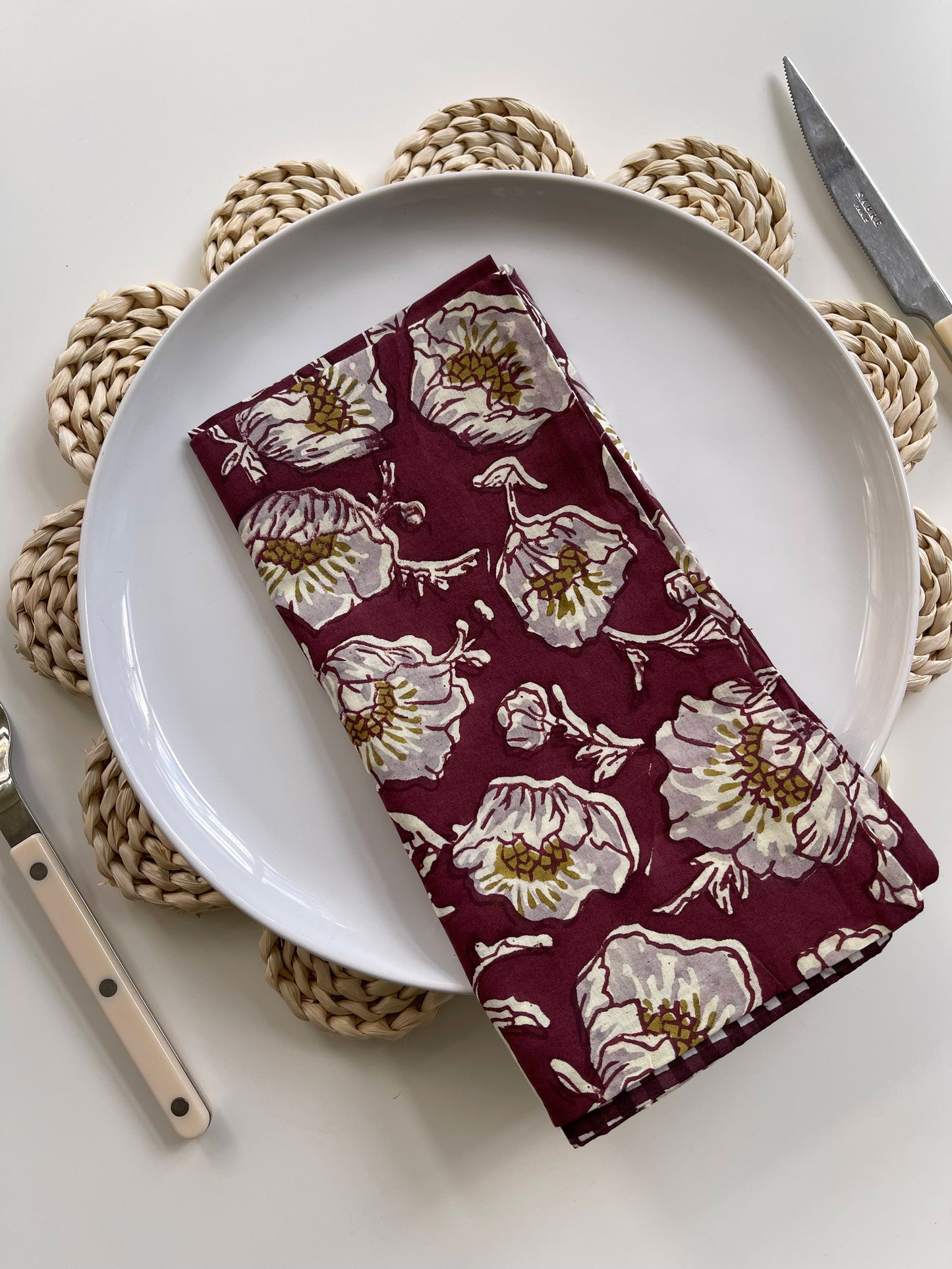 Reversible Floral Napkins