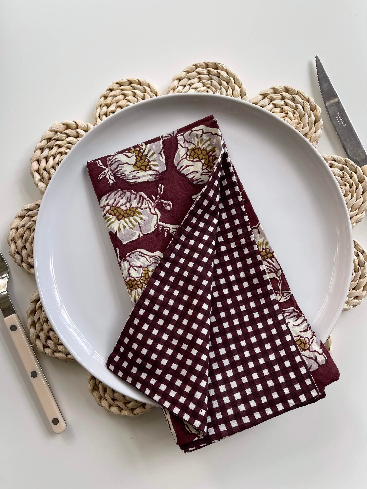 Reversible Floral Napkins