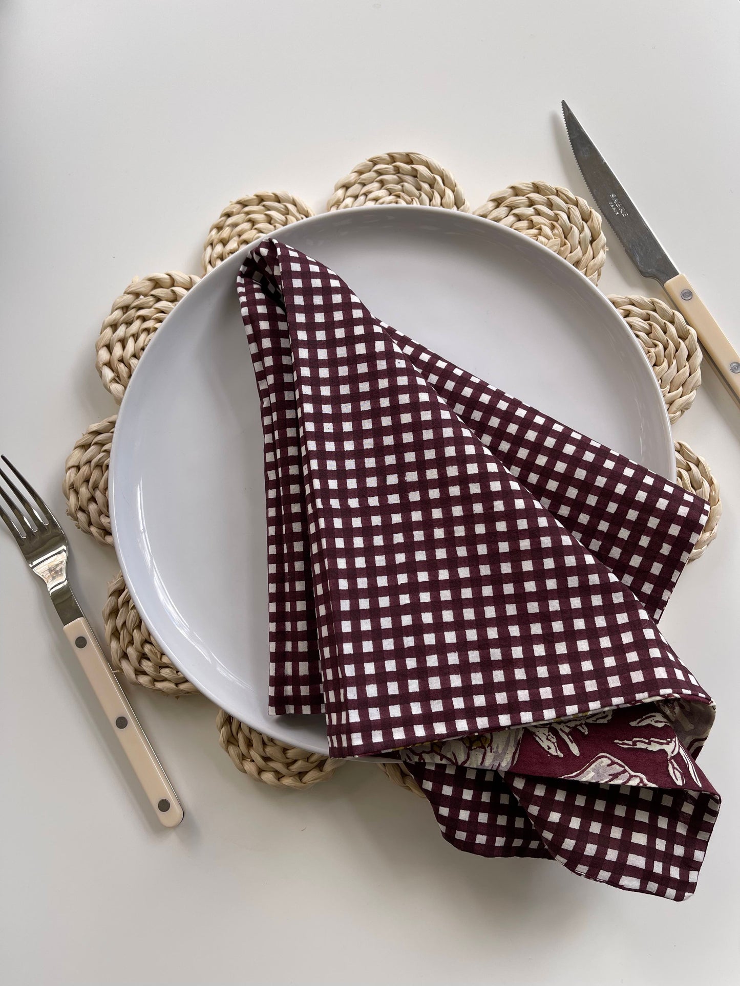 Reversible Floral Napkins