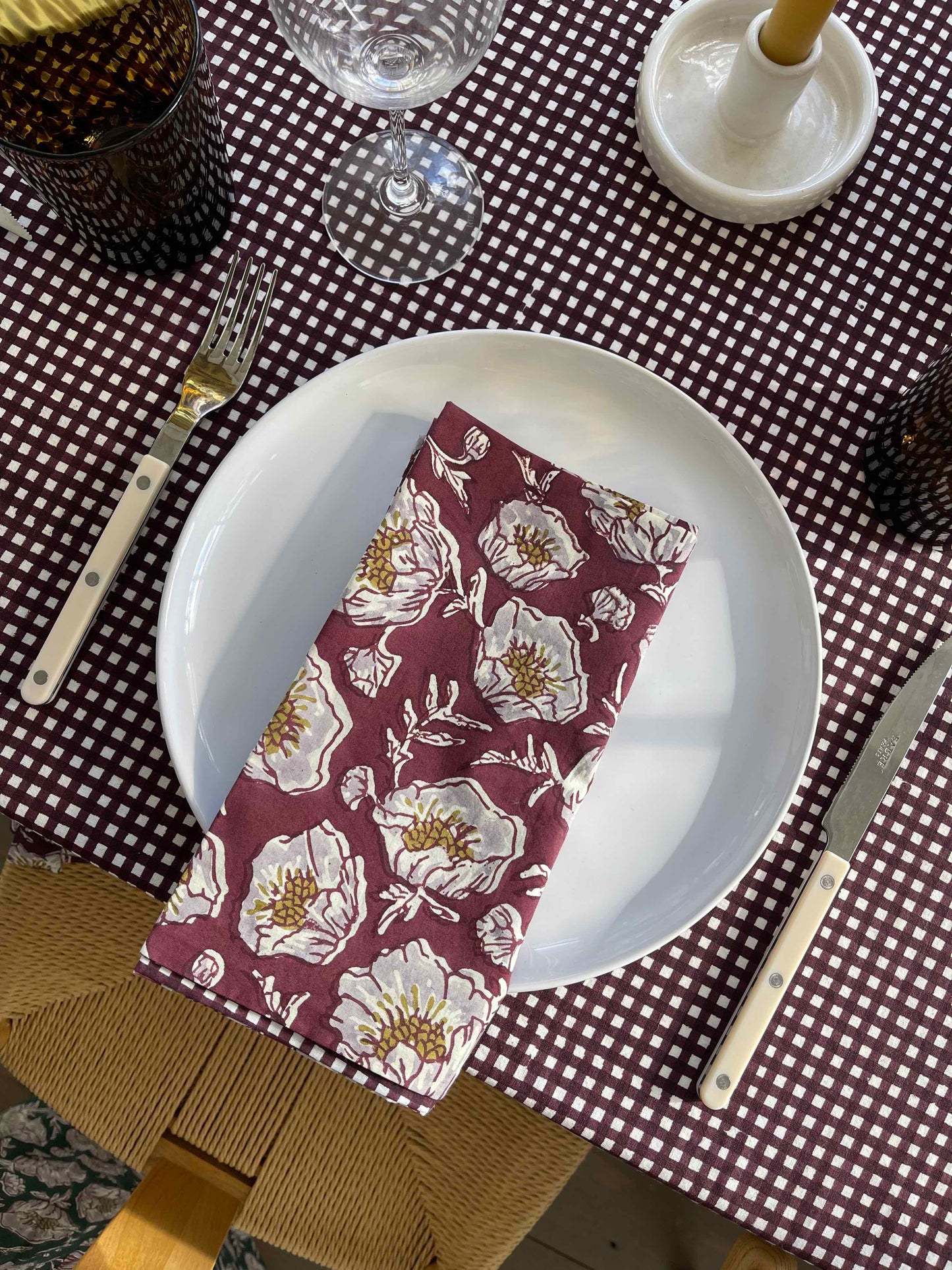 Reversible Floral Napkins