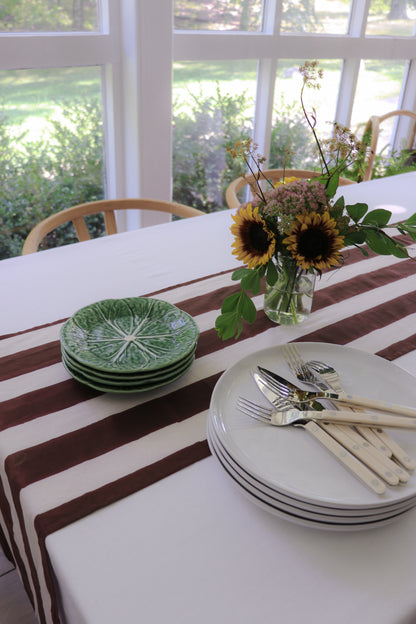 Chocolate Stripe Table Runner