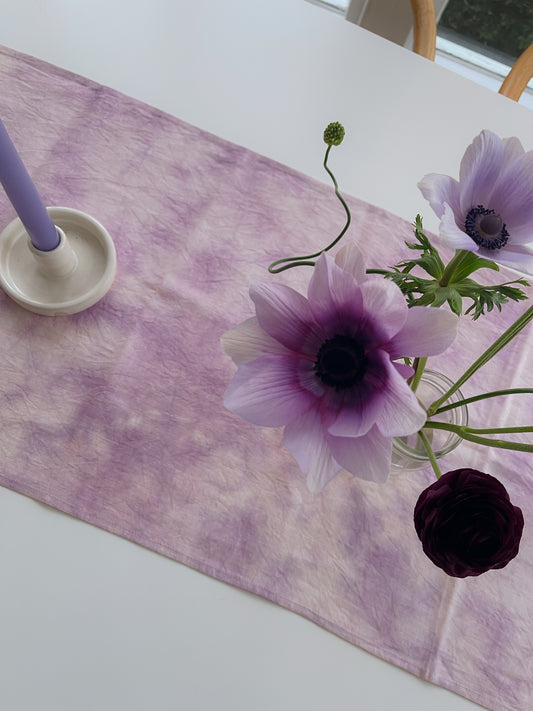 Hand-Dyed Linen Table Runner