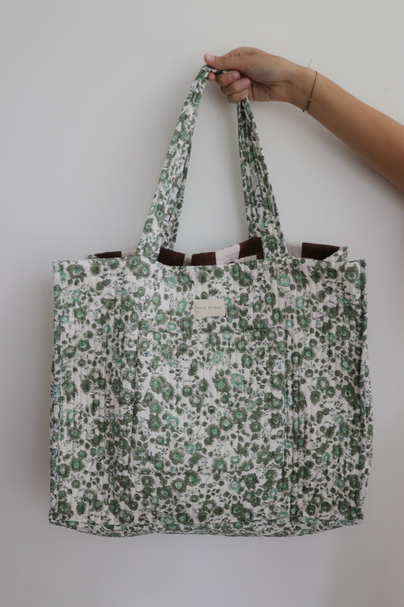 Mother Tote in Olive Floral