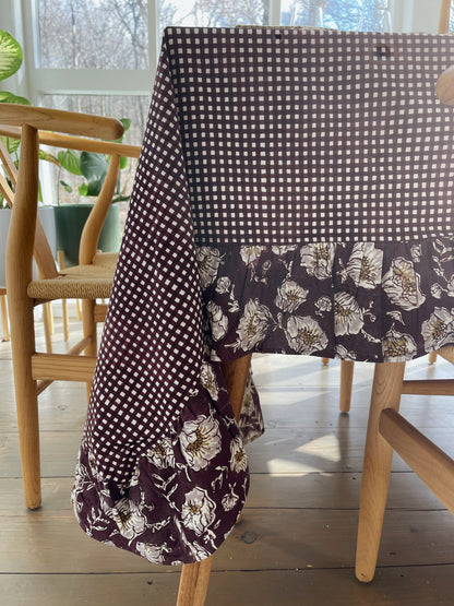 Ruffled Gingham Tablecloth