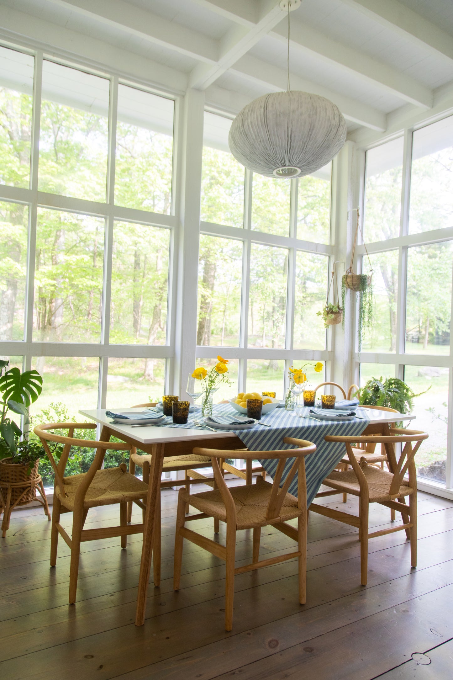 Striped Table Throw