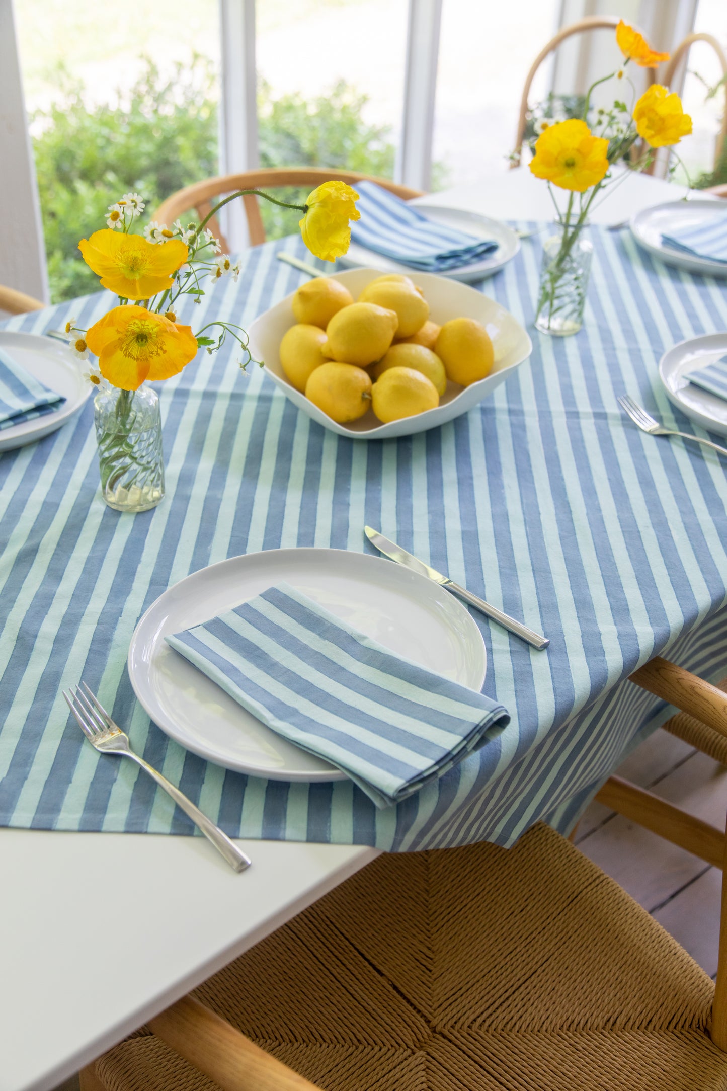 Striped Table Throw